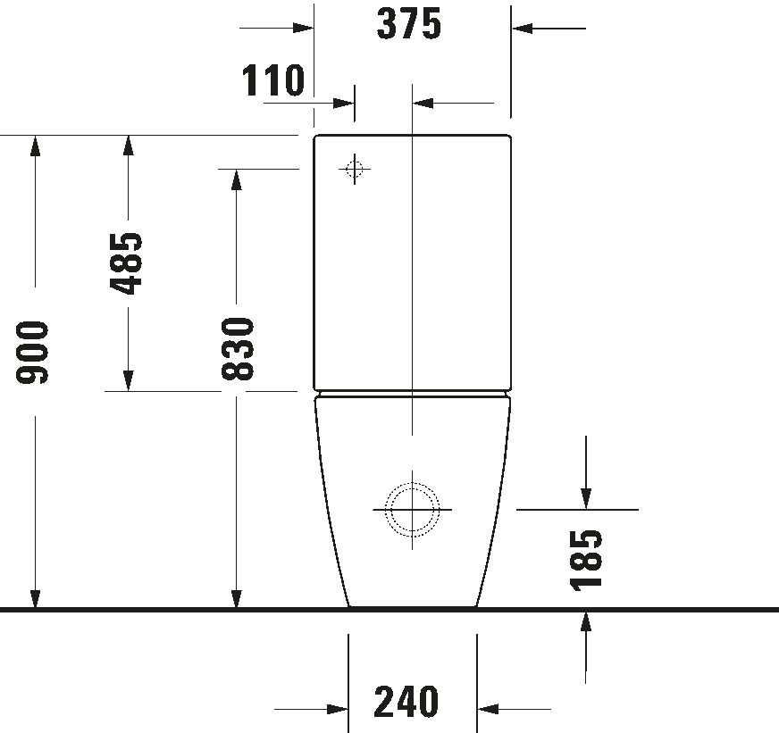 Toilet close-coupled, 219109