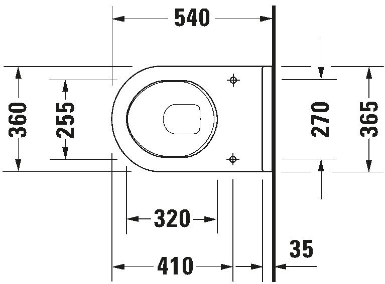 Wall-mounted toilet, 220009