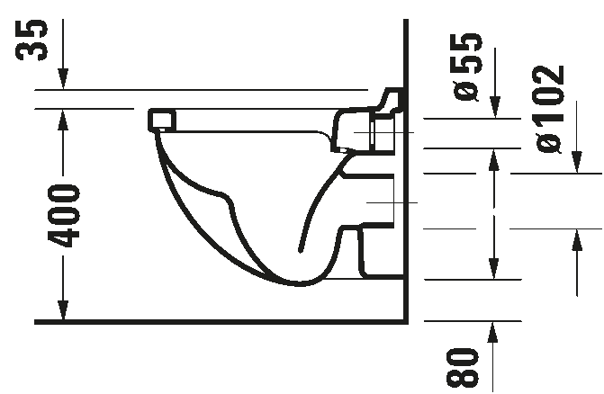 Wall-mounted toilet Compact, 220209