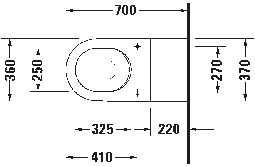 Wall-mounted toilet Vital, 220309