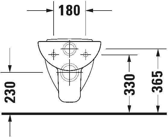 Wall-mounted toilet, 221009