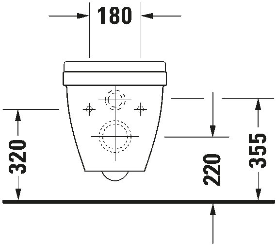 Wall-mounted toilet Comfort, 221509