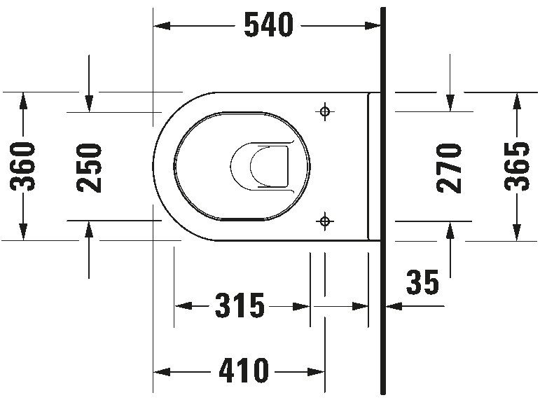 Wall-mounted toilet, 222509