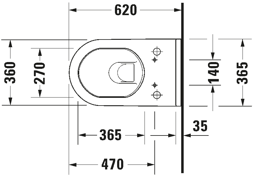 Toilet wall-mounted for shower toilet seat, 222659