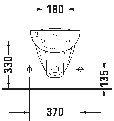 Wall-mounted bidet, 225715