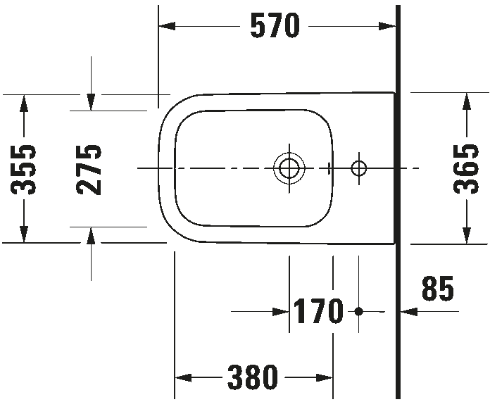 Floorstanding bidet, 226710