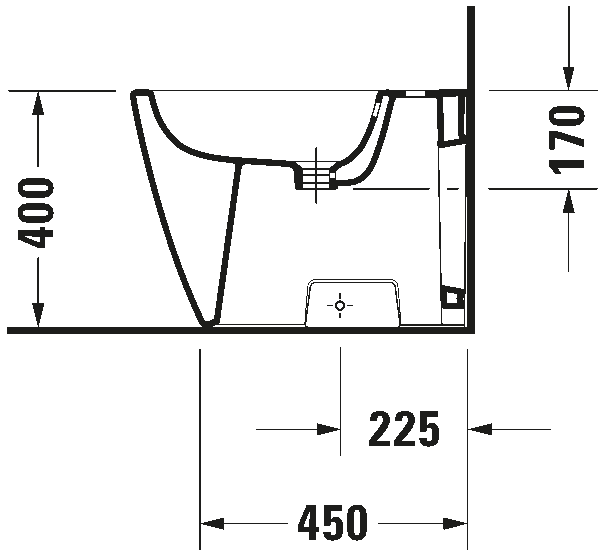 Floorstanding bidet, 226710