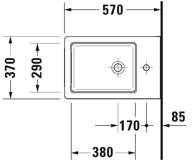 Wall-mounted bidet, 227415