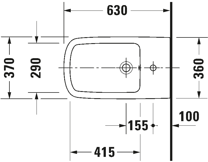 Floorstanding bidet, 228310