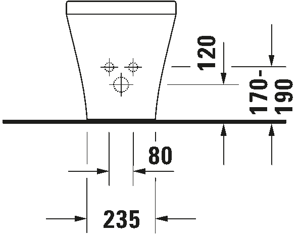 Floorstanding bidet, 228310