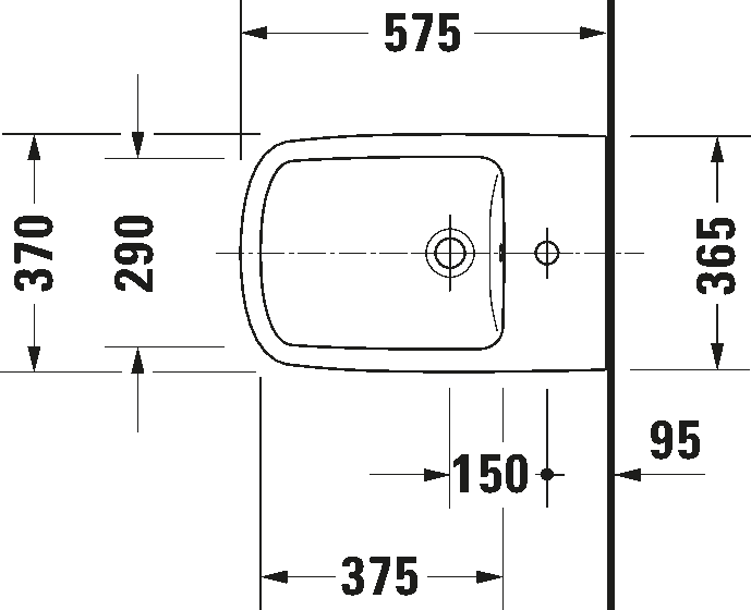 Floorstanding bidet, 228410