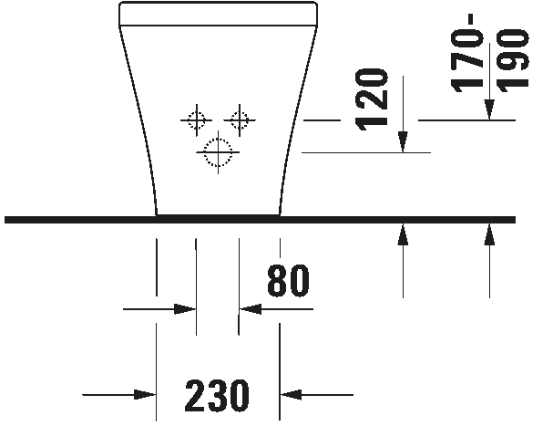 Floorstanding bidet, 228410