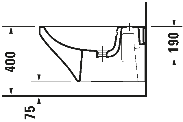 Wall-mounted bidet, 228615