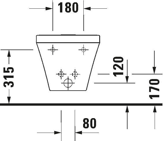 Wall-mounted bidet, 228615