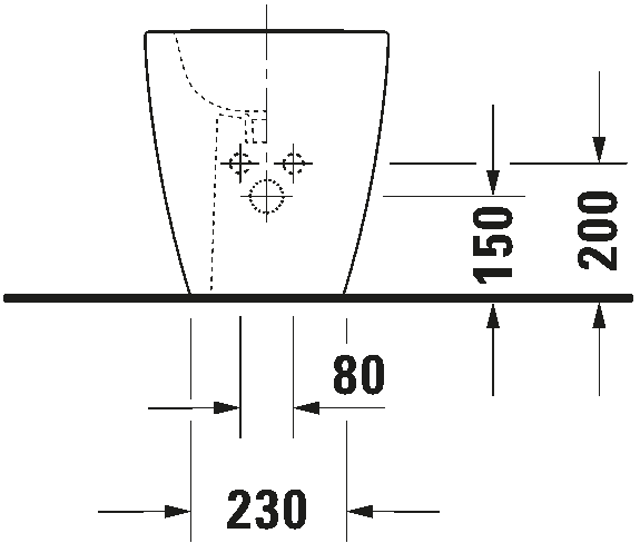 Floorstanding bidet, 228910