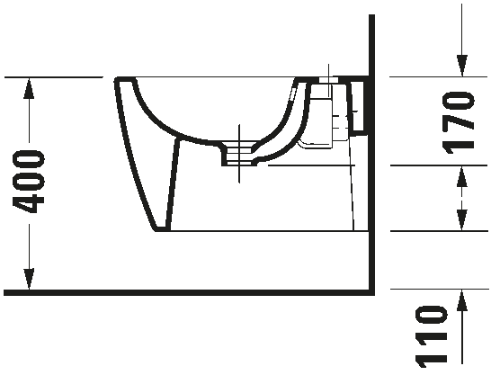 Wall-mounted bidet Compact, 229015