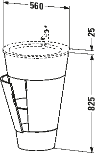 Vanity unit floorstanding, S19520