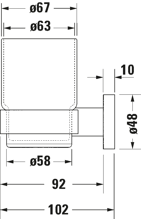 Glass holder, 009920