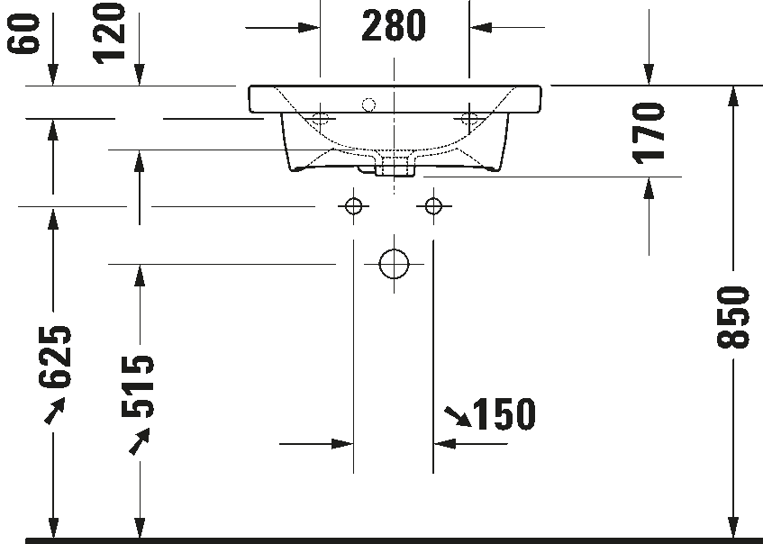 Washbasin Compact, 233755