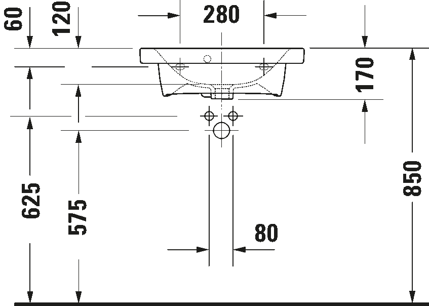 Washbasin Compact, 233755