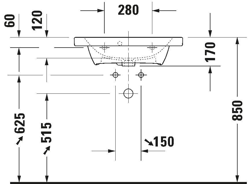 Washbasin Compact, 233763