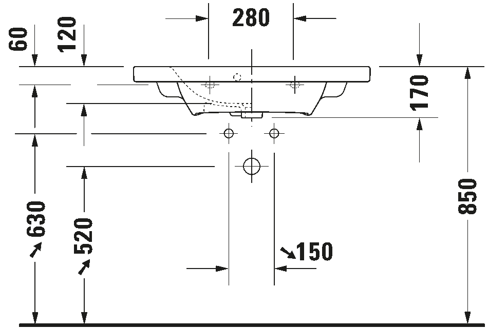 Washbasin Compact, 233778