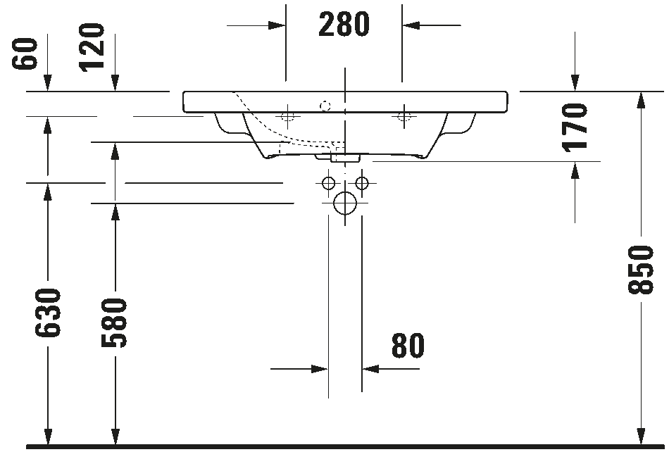 Washbasin Compact, 233778