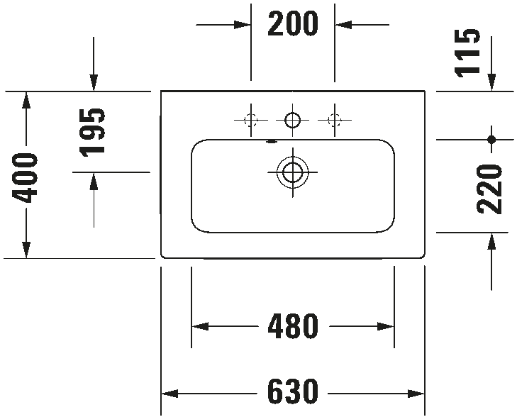 Washbasin Compact, 234263