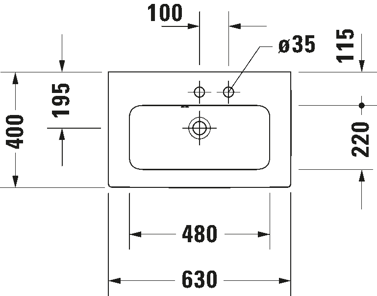 Washbasin Compact, 234263