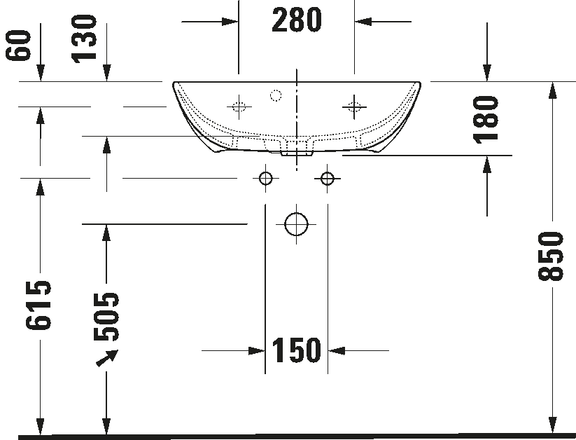 Washbasin Compact, 234360