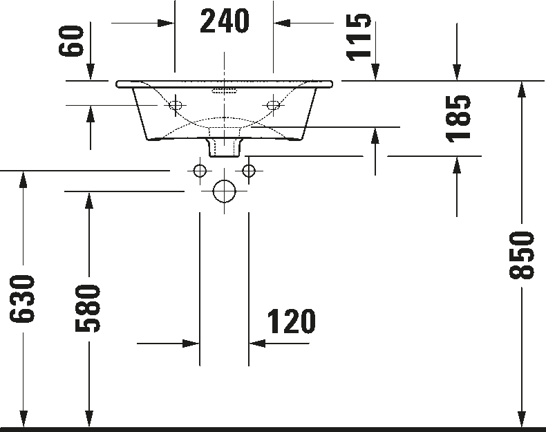 Hand basin, 234453