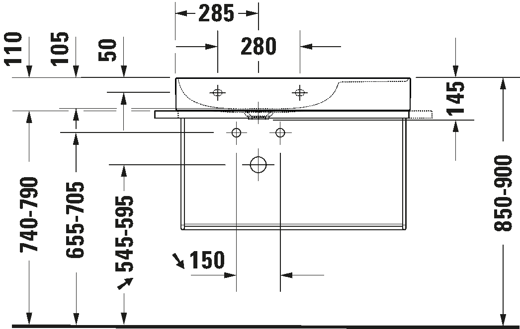 Metal console, 003112