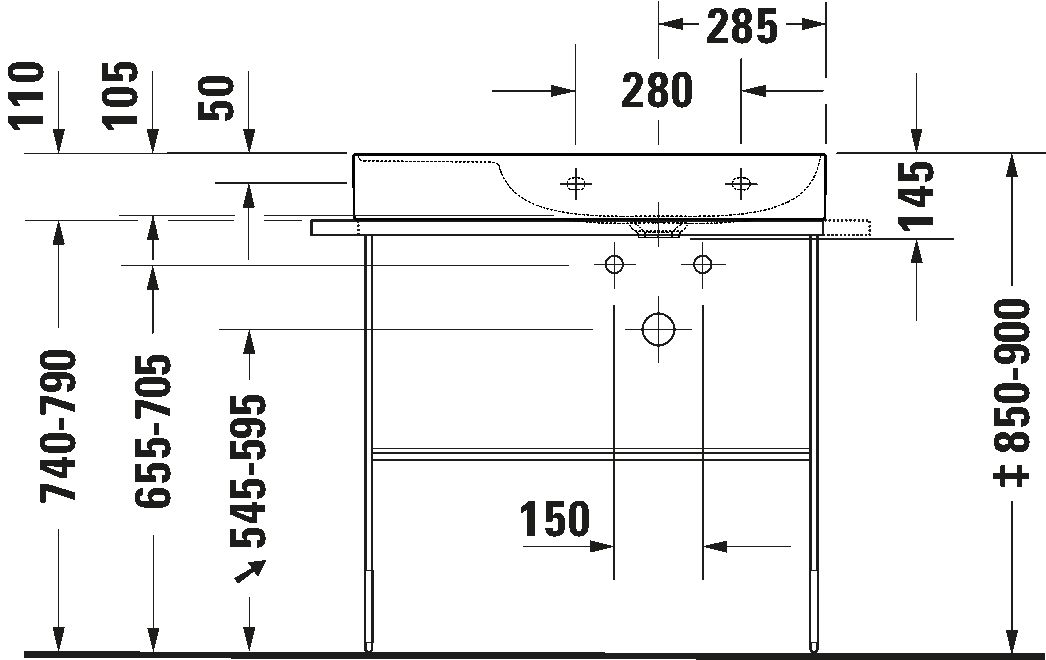 Metal console, 003111