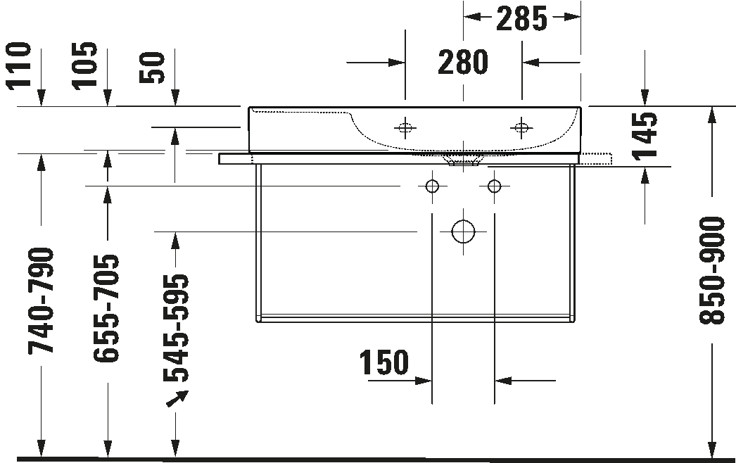 Metal console, 003112