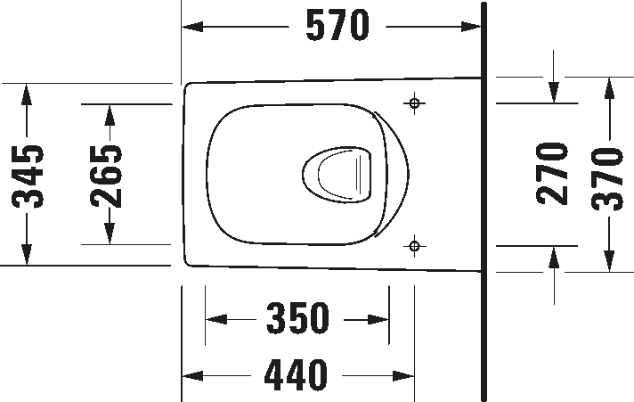 Wall-mounted toilet, 251109