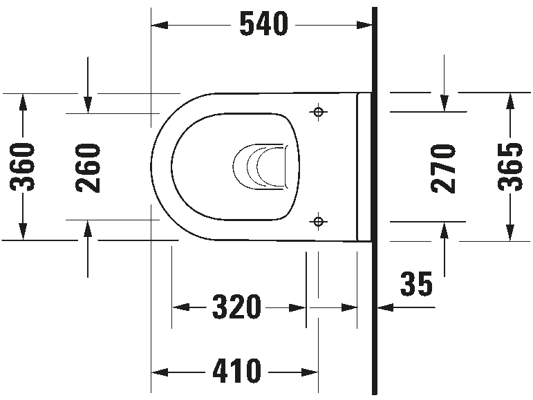 Wall-mounted toilet, 252709