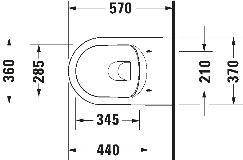 Wall-mounted toilet, 252909