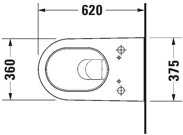 Toilet wall-mounted for shower toilet seat, 253359