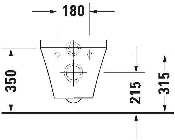 Wall-mounted toilet, 253609