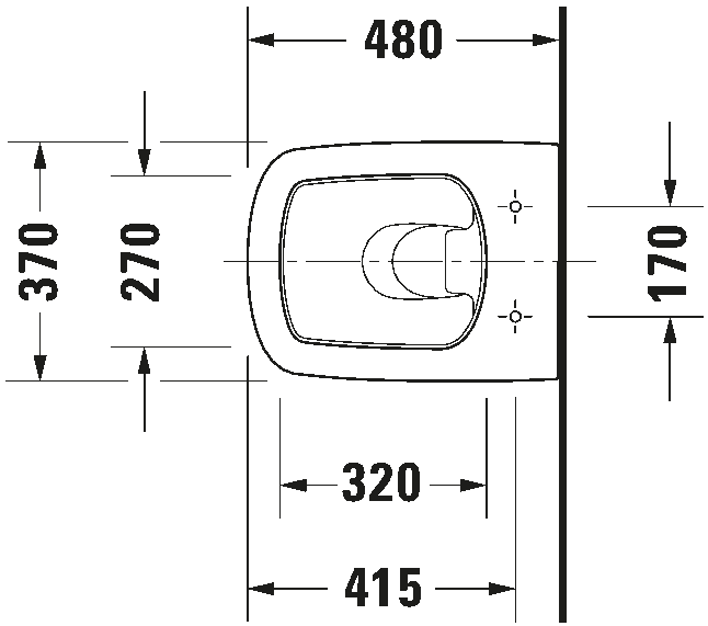 Wall-mounted toilet Compact, 253909