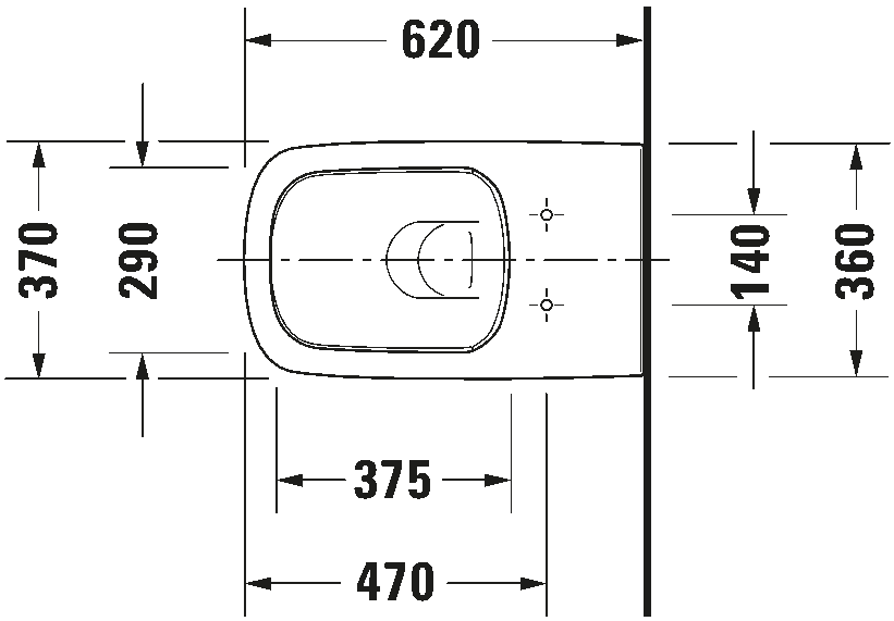 Wall-mounted toilet, 254209