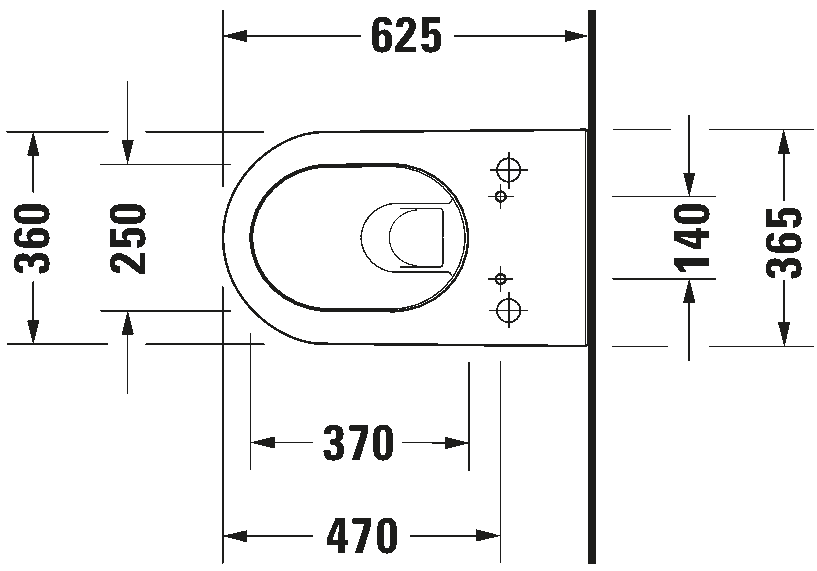 Toilet wall-mounted for shower toilet seat, 254459