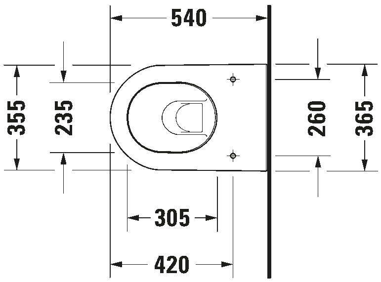 Wall-mounted toilet, 254509