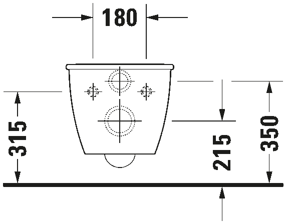 Wall-mounted toilet Compact, 254909