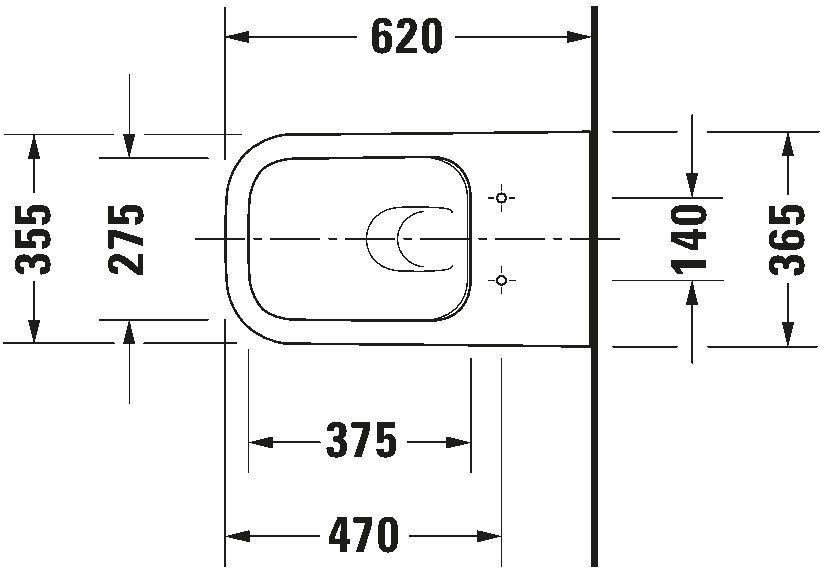 Wall-mounted toilet, 255009