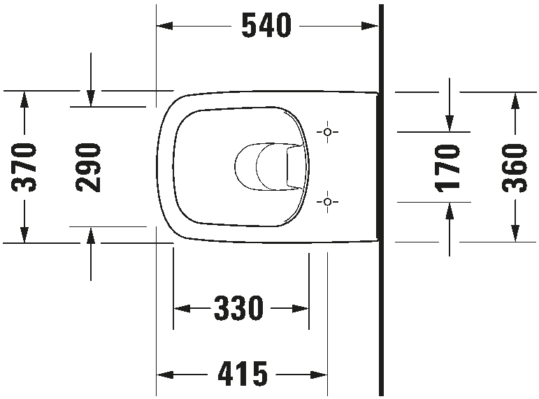 Wall-mounted toilet, 255109