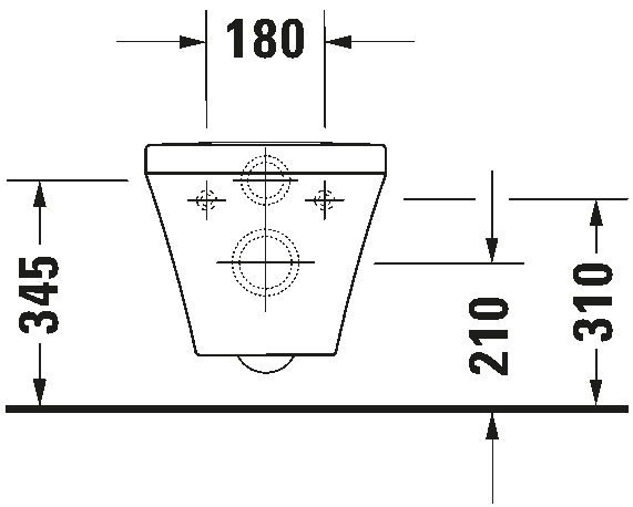 Wall-mounted toilet, 255109