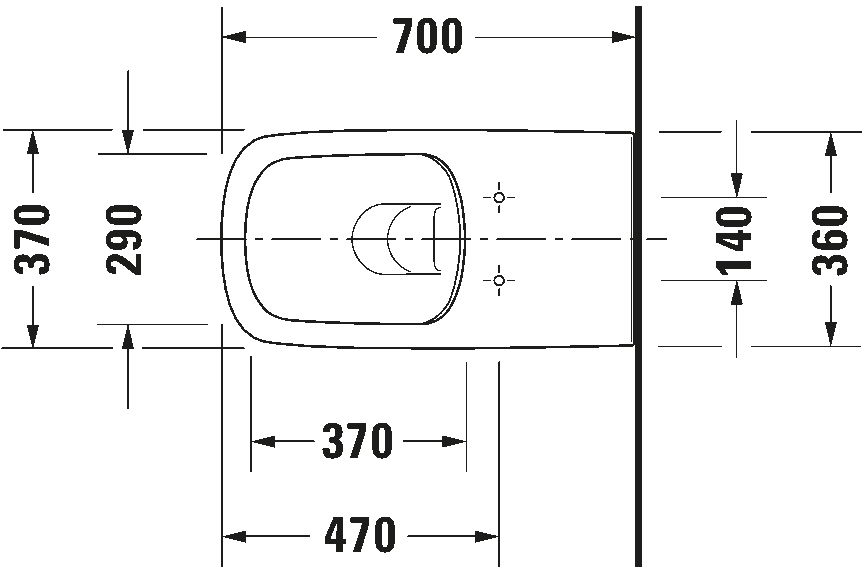 Wall-mounted toilet Vital, 255909