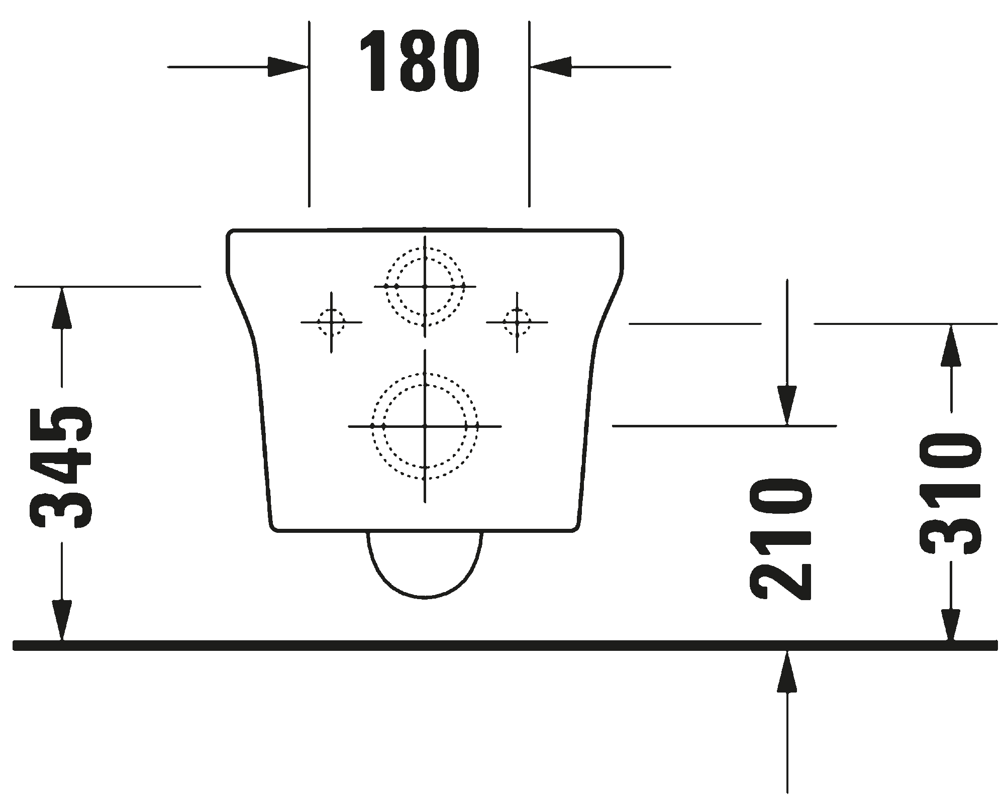Wall-mounted toilet, 256109