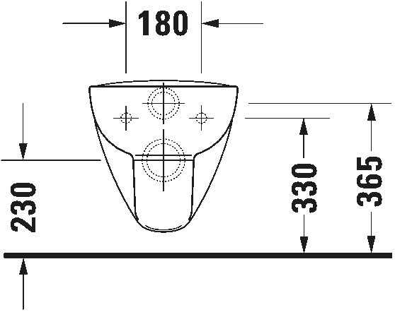 Wall-mounted toilet, 257009